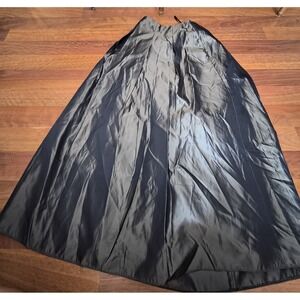 Vintage 80s Jessica McClintock Gunne Sax Gray Taffeta Long Skirt Formal Size 6